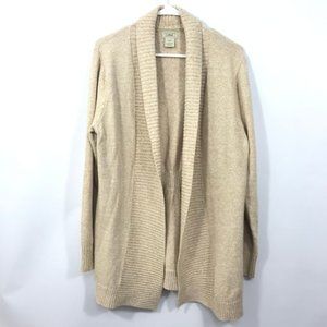 L.L. Bean Cream Cotton Blend Cardigan  Sweater L